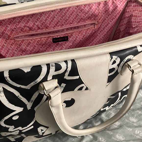 Vintage PLAYBOY Monochrome Graphic Travel Bag - Picture 11 of 11